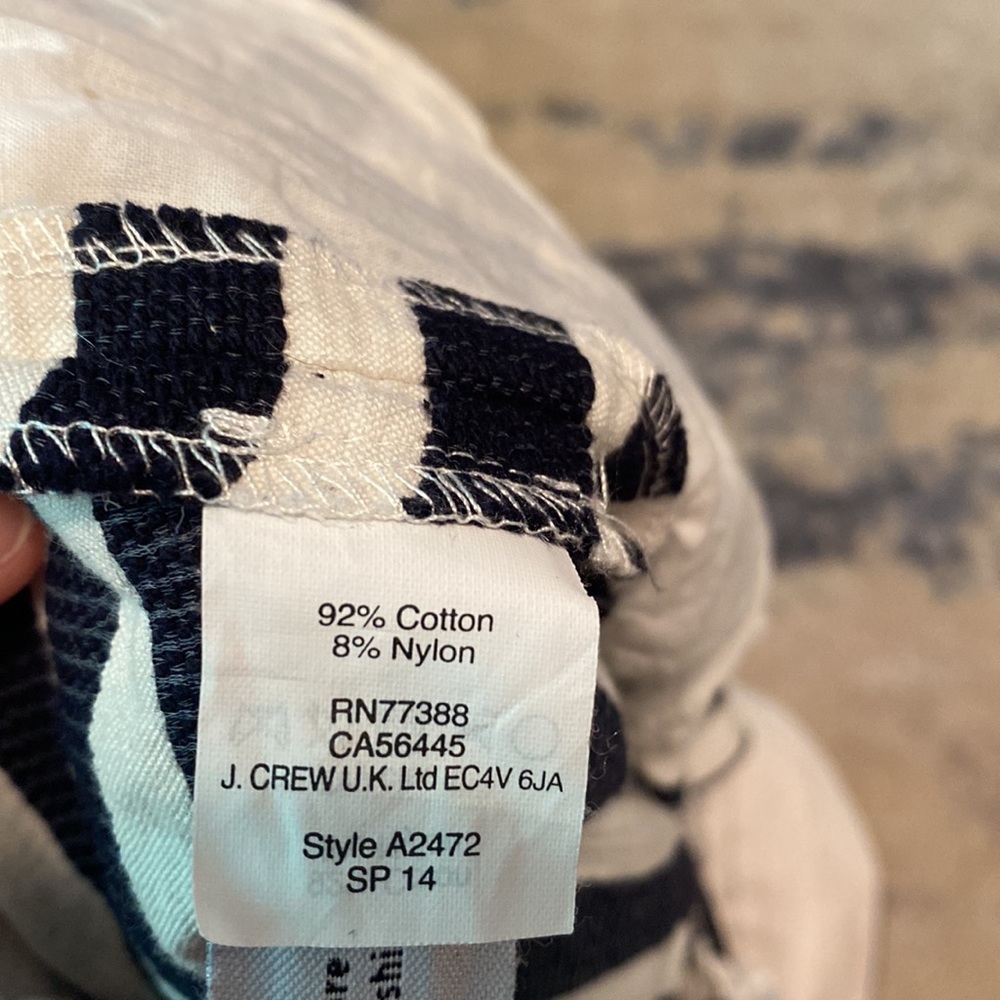 J. Crew Black and White Striped Women’s Shorts - Picture 5 of 5